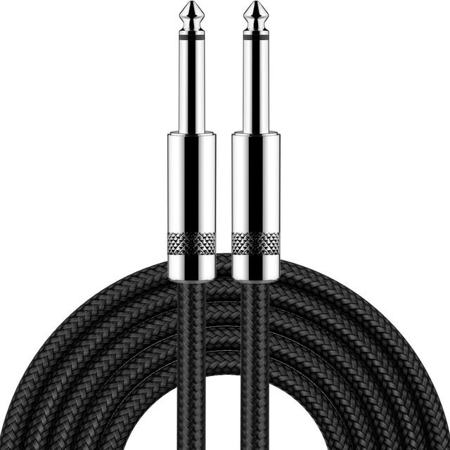 6.35mm 1/4 Inch Low Noise Guitar Cable Performance Bass Folk Electrical Box Sound Mixing Console 6.5MM Audio Cable