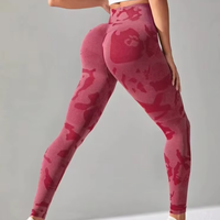Dropshipping Leggings personnalisés en marbre Tie Dye Leggings sans couture Butt Scrunch Leggings Booty Tie Dye Collants doux Pantalons de yoga push up pour femmes