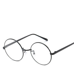 للجنسين ريترو مصمم المعادن صفر الديوبتر نظارات الراقي نظارات دائرية إطار بصري عادي قصر النظر الإطار مرآة النظارات - Product Image 5