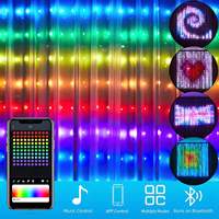 APCITL Guirlande lumineuse LED DIY pour rideau, indice de protection IP44, intensité variable, blanc chaud 3500K, contrôleur CRI80, installation facile, garantie 1 an, Noël
