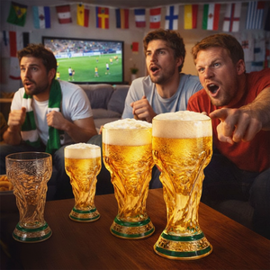 Jarra de <span class=keywords><strong>Cerveza</strong></span> para Torneo de Fútbol, 500 ml, Jarra de Vidrio Creativa para Bar, Copa de <span class=keywords><strong>Cerveza</strong></span> de Borosilicato para Fiestas de Fútbol y Bares Deportivos - Product Image 3