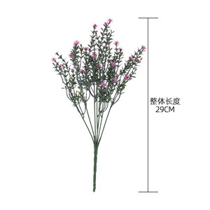 CallaFloral - Flor Artificial de Baby's Breath, Rama Individual, Blanca y Morada, de Plástico, para Decoraciones de Boda - Product Image 4