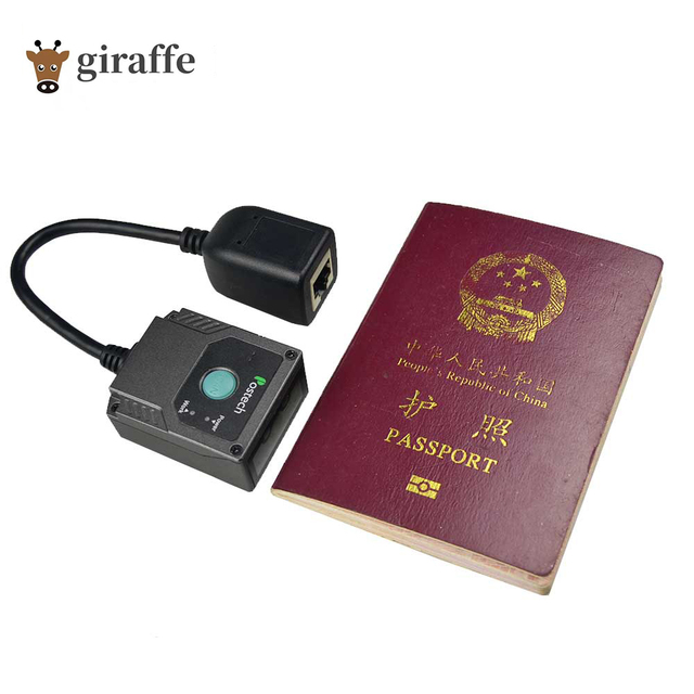 Programmable Barcode Scanner 2D QR Handheld Passport Scanner Passport Reader Machine