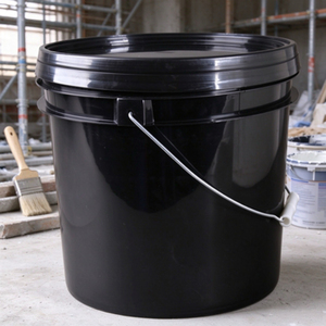 Plastic Pail <b>with</b> <b>Metal</b> Handle and <b>Lid</b> Round Plastic <b>Bucket</b> for Paint Coating Chemical Storage Packaging - Product Image 5