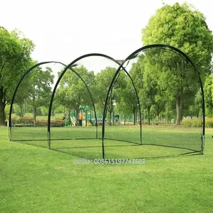 New Arrived 6M 5M Cricket Batting Net Baseball Batting Cage Net and Frame Softball Hitting Cage