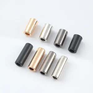 Metal straight bell down clothing accessories Rope buckle Hoodie rope adjustable button Elastic rope button