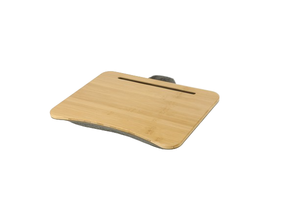 대나무 컴퓨터 쓰기 책상 휴대용 탁상 노트북 스탠드 나무 무릎 트레이 침대 소파 책상 부드러운 베개 쿠션 - Product Image 3