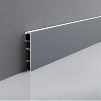 Profilé de plinthe LED en aluminium ultra-fin, design lumineux pour un style intérieur minimaliste