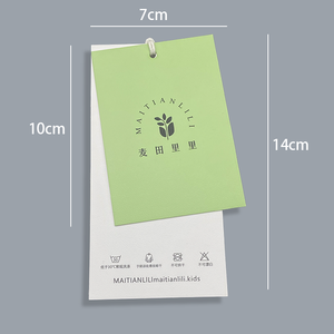 Etiquetas en relieve de marca personalizada de alta calidad, etiquetas colgantes de papel ecológicas reciclables con estampado en caliente para bolsos de ropa, zapatos - Product Image 4