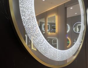 O 2025 Novo Best-seller Nordic Minimalista Maquiagem Espelho de Parede Cinto Pendurado LED Smart <span class=keywords><strong>Mirror</strong></span> para Banheiros e Banheiros - Product Image 3