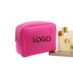 Großhandel rosa Neopren Make-up-Tasche benutzer definierte Logo Beauty-Tasche OEM ODM Factory Promotion wasserdichte Neopren kleine Kosmetik tasche - Product Image 4