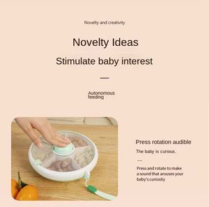 Boîte à lunch rotative circulaire en gros, conteneur à collation, plateau à fruits hermétique anti-humidité, rangement portable pour bonbons et graines de melon - Product Image 5