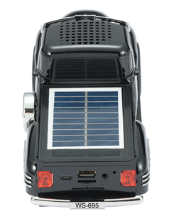 Loa xe hơi năng lượng mặt trời Mini Van Truck WS-695, loa không dây 5W 1200mah, loa ngoài trời Bluetooth, đèn LED nhiều màu sắc Wster - Product Image 3