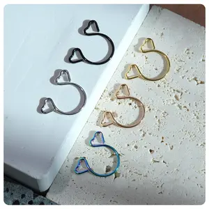 Đầy Màu sắc núm vú Nhẫn, cá nhân sáng tạo, tình yêu, ngọt ngào cơ thể thép không gỉ piercing đồ trang sức, của phụ nữ khiêu dâm mặc