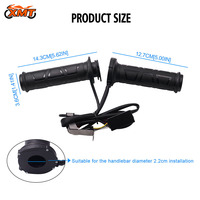 Poignées chauffantes électriques pour moto 22 mm, 12 V, pour moto, VTT, ensemble chauffant pour moto