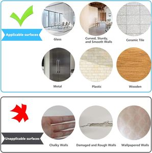 Pegatina de <span class=keywords><strong>Pizarra</strong></span> Autoadhesiva, Película Magnética Receptora <span class=keywords><strong>para</strong></span> Pared, Sin Residuos, Fácil de Escribir y Limpiar - Product Image 6