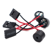 Haut-parleur miniature 12085 16 ohms 1,5-3,3V avec connecteur mini pour PC, carte mère, boîtier interne, buzzer, alarme sonore
