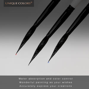 ชุดแปรงทาสีสีน้ำ Gouache,ชุดแปรงระบายสี3ชิ้นสำหรับพู่กันวาดรูปอะคริลิกระดับมืออาชีพรูปร่างบางแหลม - Product Image 4