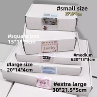 Boîte d'expédition en carton ondulé kraft personnalisable, pliable et détachable, de haute qualité, pour l'emballage d'objets de petite taille