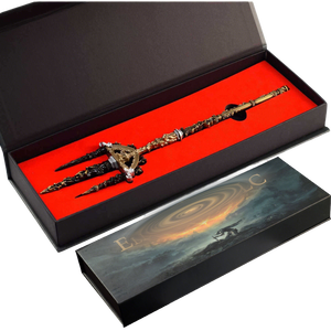 Set Regalo Serie Elden Ring: Armi all'Ingrosso, Spada Grande <span class=keywords><strong>Luna</strong></span> Nera, Coltello Protesico Maraniano, Spade Interamente in Metallo Disponibili per la Vendita al Dettaglio - Product Image 4