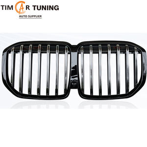 Grille avant TIM de remplacement pour <span class=keywords><strong>BMW</strong></span> X7 (G07) LCI <span class=keywords><strong>2023</strong></span>+ Noir brillant et tricolore X7 G07 LCI Double/Simple Grille - Product Image 2