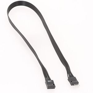 Lingable USB 2.0 9pin Nam Nữ adapter Flat cable 20cm 30cm 50cm PVC Áo khoác bện cho bo mạch chủ máy tính Mainboard tiêu đề - Product Image 6