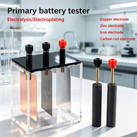 Demonstrasi Elektrolisis Galvanik Strip Cu/Zn/Fe Elektroda Batang Karbon Potensi Elektroda Sel Voltaik Sekunder Demo