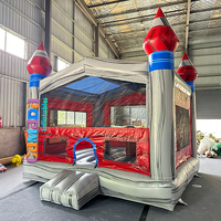 Château gonflable coloré en PVC pour l'extérieur et l'intérieur
