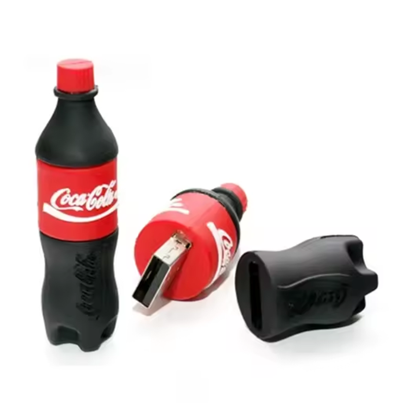 Clé USB Coca-Cola 64 Go + Porte-Clé - Rouge - Neuve