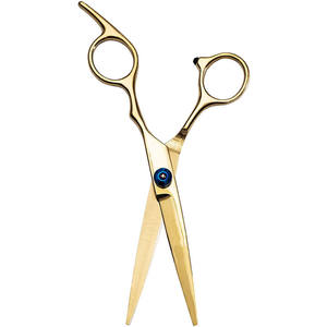 Ciseaux plats noirs Sr4 de 6 pouces, lame tranchante en acier inoxydable, ciseaux de coiffure professionnels pour droitiers, manche court - Product Image 2