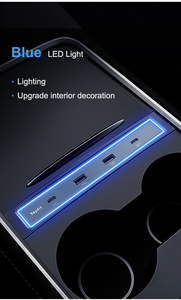 Chất Lượng Cao 4 Trong 1 Trạm Sạc Tốc Độ Loại Máy Tính Xách Tay <span class=keywords><strong>Hub</strong></span> <span class=keywords><strong>Usb</strong></span> Có Đầu Đọc Thẻ Cho Tesla Model 3 Phụ Kiện - Product Image 4