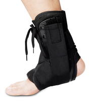 Orthèse de cheville orthopédique réglable à lacets, stabilisatrice pour fracture, avec logo personnalisable par le fabricant