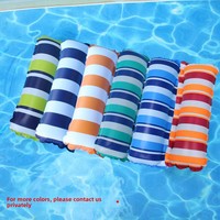 Grenzüberschreitende aufblasbare Schwimminsel für Pools, faltbare, gestreifte PVC-Schwimmliege, Wasser-Hängematte für Freizeitaktivitäten