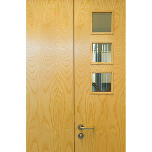 דלת אש כפולה עיצוב מודרני עץ מלא סיים משטח עבור סלון אוכל מלון אוכל מלון שימוש פנימי מסחרי - Product Image 6