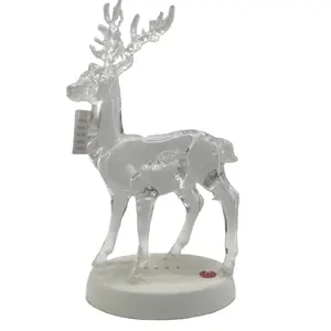 Popular Acrylic Christmas Decorations Supplies acrylic Transparent deer Ornament/Christmas home decoration gifts and crafts