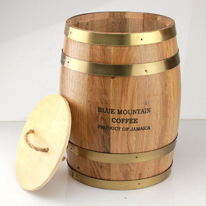 Boîte de baril en bois personnalisée de bonne qualité pour les grains de café Mini barils en bois Boîtes en bois - Product Image 2