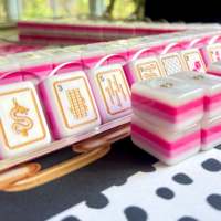 2026 Set Mahjong Akrilik Multi-Layer 160pcs Premium dengan Trim Emas Baru, Motif Naga dan Bunga, Hadiah untuk Pecinta Mode