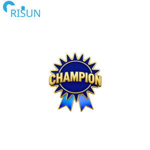 Оптовая продажа, персонализированные, блестящие, радужные, награды, лента, эмаль, булавка с индивидуальным логотипом, лучшее усилие, лента, значок - Product Image 4