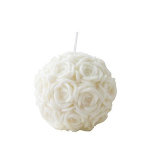 Rose Hydrangea Scented <b>Candle</b>, White Lily Tulip Floral <b>Candle</b>, Wedding Favor Birthday Gift Home Fragrance Decor - Product Image 5