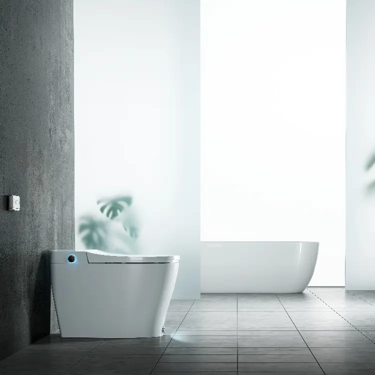 DB80 all'ingrosso elettrico auto aperto Smart wc wc automatico riscaldato un pezzo in ceramica intelligente wc