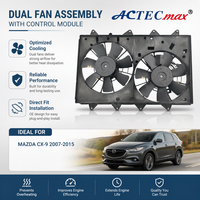 Ventilateur de refroidissement moteur pour Mazda CX-9 2007-2015, pièce de rechange OEM, ventilateur de refroidissement moteur à haut débit d'air, pièces détachées auto