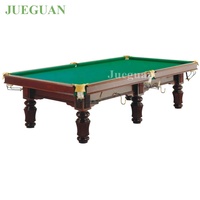 Maßgefertigter Klassischer Retro-Stil Marmorplatte Eiche 9ft Professioneller Russischer Billardtisch Tischtennisplatte mit Schieferbett Umweltfreundlich