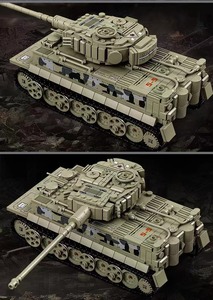 Nouveauté : Ensemble de blocs de construction de char lourd <span class=keywords><strong>Tiger</strong></span> 66055, kit de modèle de véhicule de guerre, jouet éducatif à assembler pour garçons, cadeau pour enfants - Product Image 2