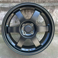 Llantas de aleación cóncavas JW de 18x8.5J 5x112 5x120 4x100 para autos de pasajeros universales de 15, 17 y 19 pulgadas, nuevas, con acabado en zinc.