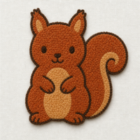 Patchs brodés en chenille personnalisés, animaux mignons de dessins animés (écureuil, renard, hibou, hérisson), pour vêtements, chapeaux, sacs, acceptation de conception personnalisée