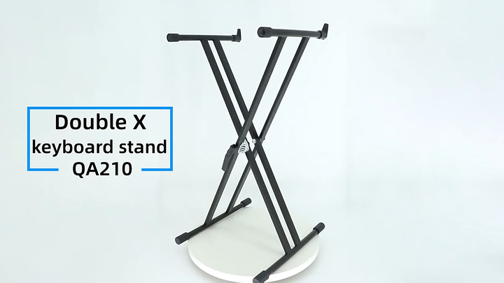 HEBIKUO QA210 Aluminum Adjustable Double X Keyboard Stand Musical