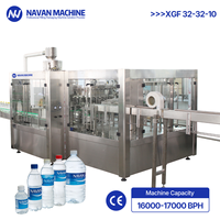 Navan Automatische Hoge-Snelheid 3-in-1 Multifunctionele Waterafvulmachine 16000-17000 BPH Hoge-Precisie Uniforme Vultechnologie