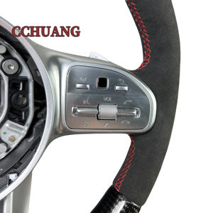 Adecuado para <span class=keywords><strong>mercedes</strong></span>-benz AMG CLK63 W212 S550 G500 GLA GLC GLE A/B/C/<span class=keywords><strong>E</strong></span>/S/G/clase volante de fibra de carbono mejorado personalizado - Product Image 4