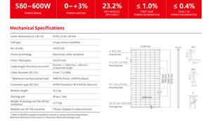 Vmaxpower N tipo pannello solare bifacciale 580w Watt Mono modulo cristallino sistema di stoccaggio domestico - Product Image 5