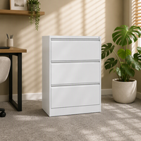 Armoire de classement verticale en métal à 4 tiroirs, en acier, pour bureau, facile à assembler, prix abordable